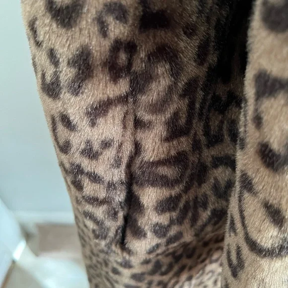 Vintage faux leopard full length coat - Picture 9 of 9